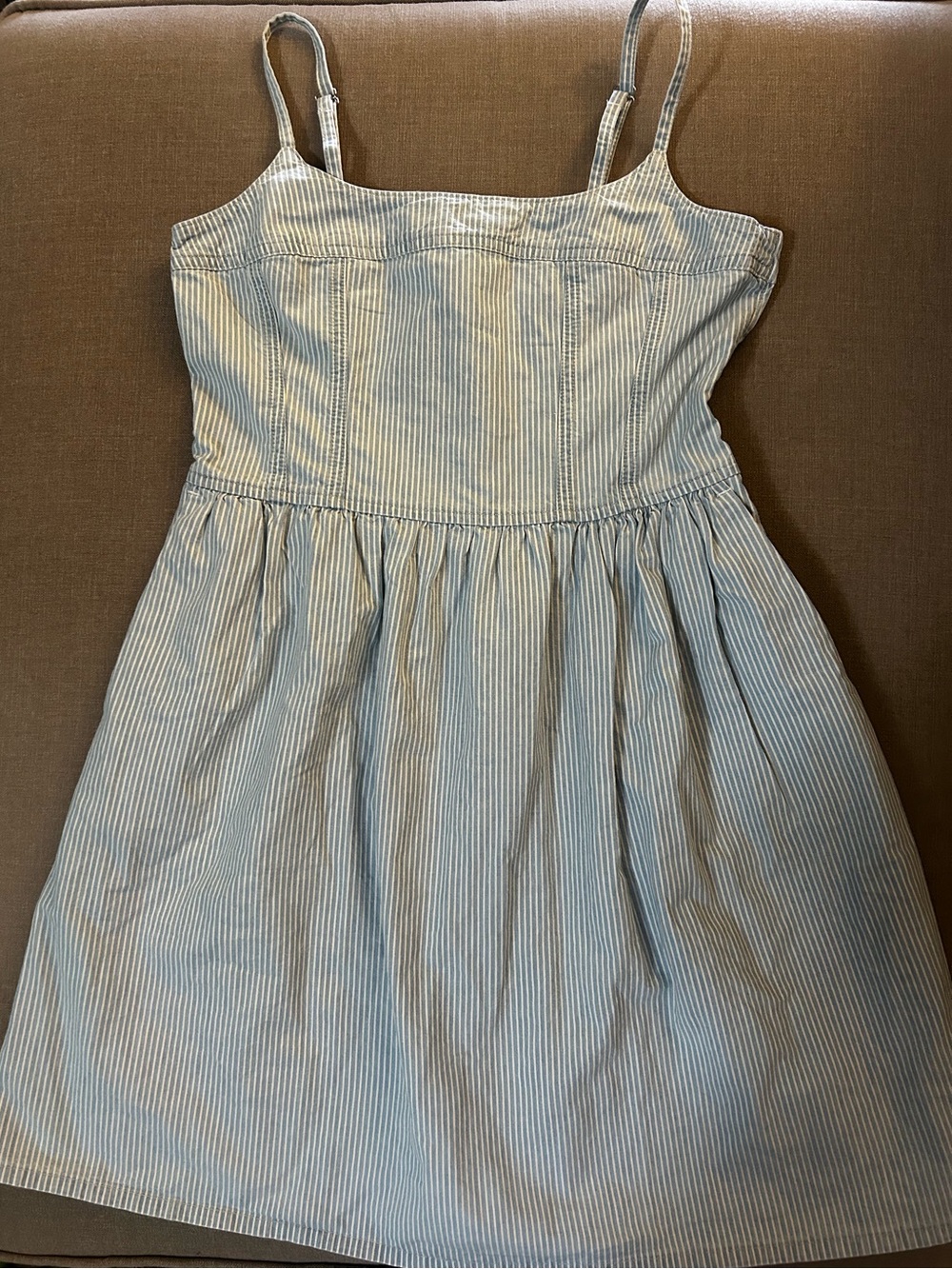 Levi's Light Blue and White Striped Sundress for Kids